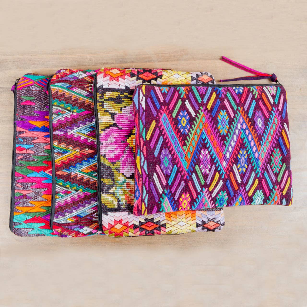 Large Chichi Cosmetic Bag and Clutch: Geometric