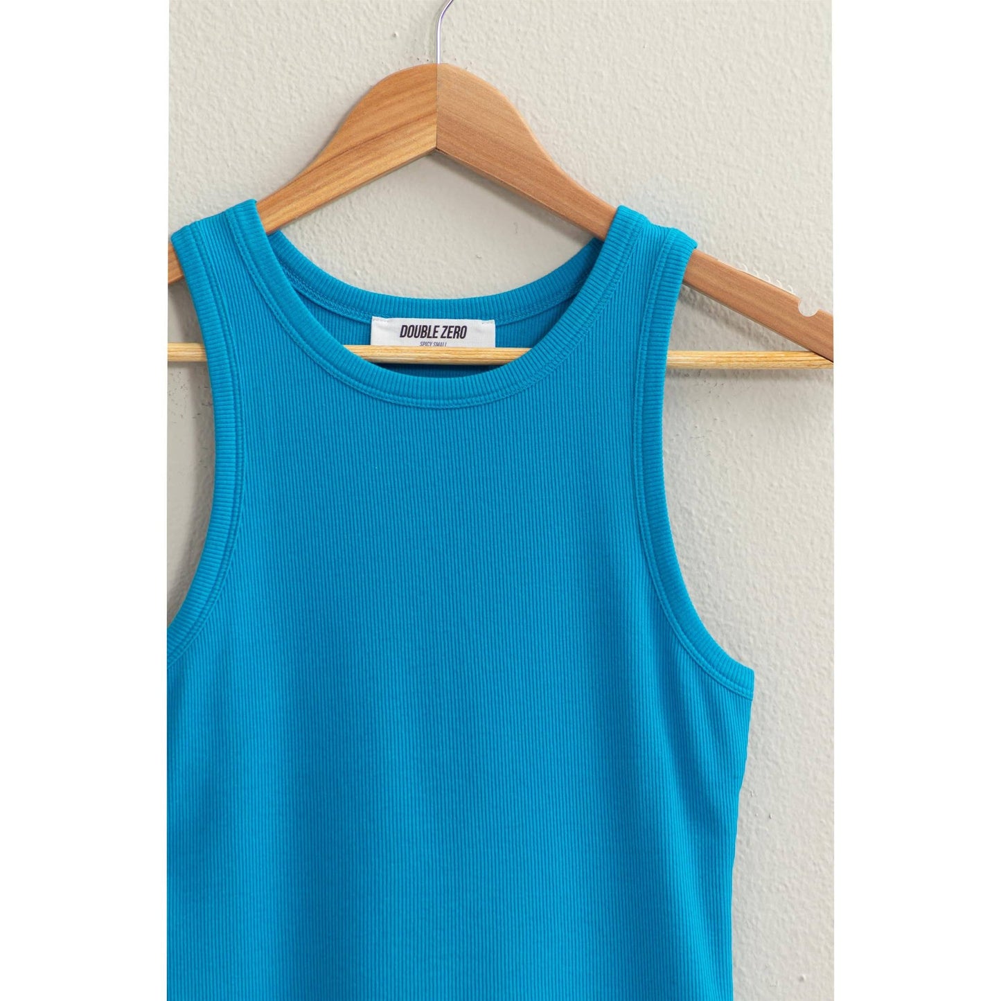 BAKED CLAY Ribbed Tank Top: BAKED CLAY