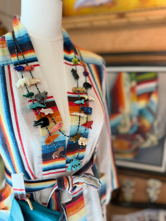VINTAGE Native American Zuni-Style Necklace