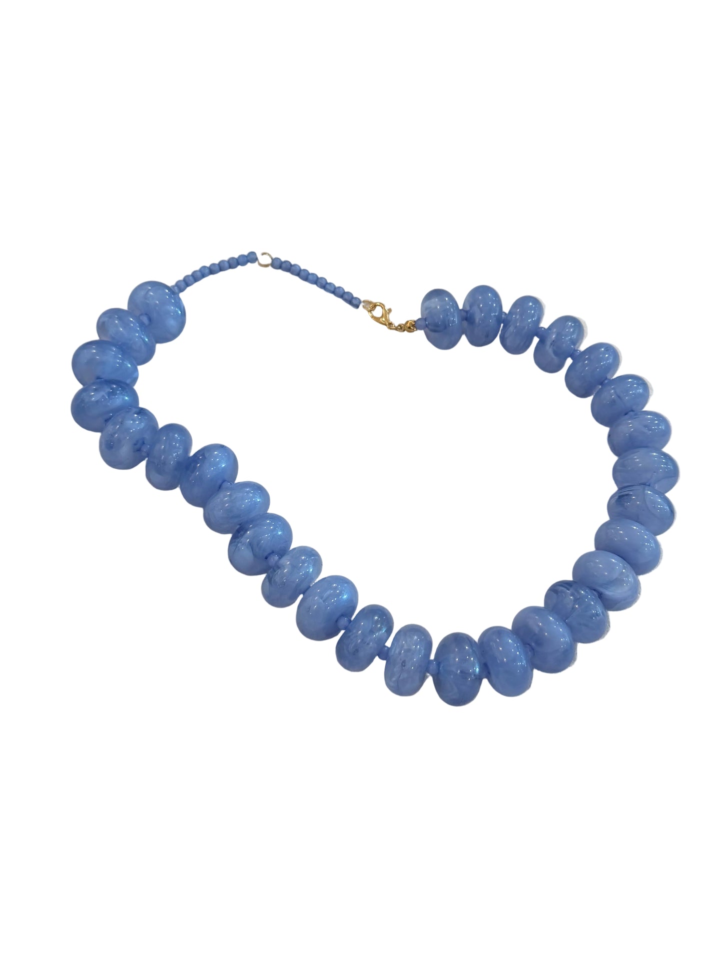 Winton + Waits Bubble Beaded Necklace in Periwinkle