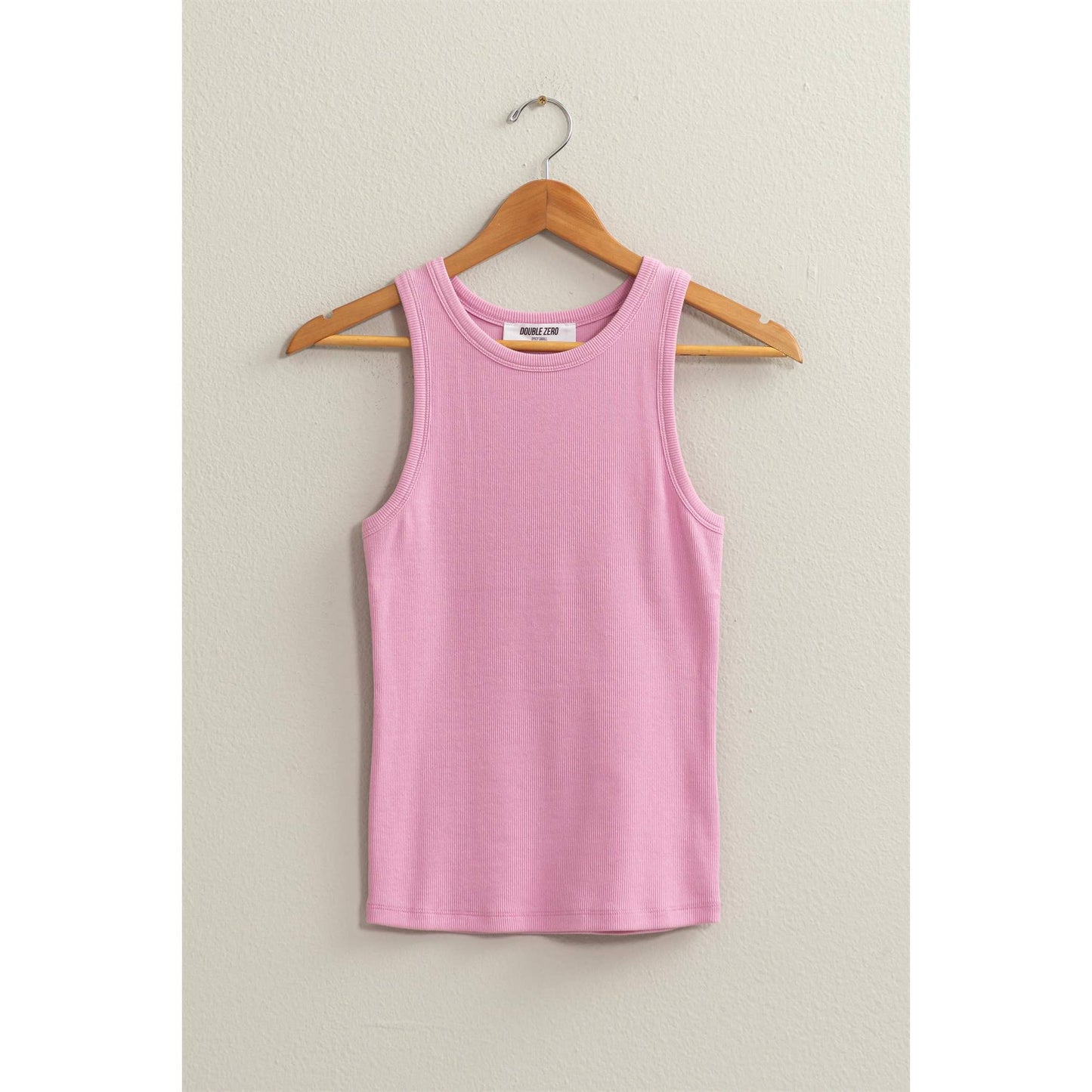 BAKED CLAY Ribbed Tank Top: BAKED CLAY
