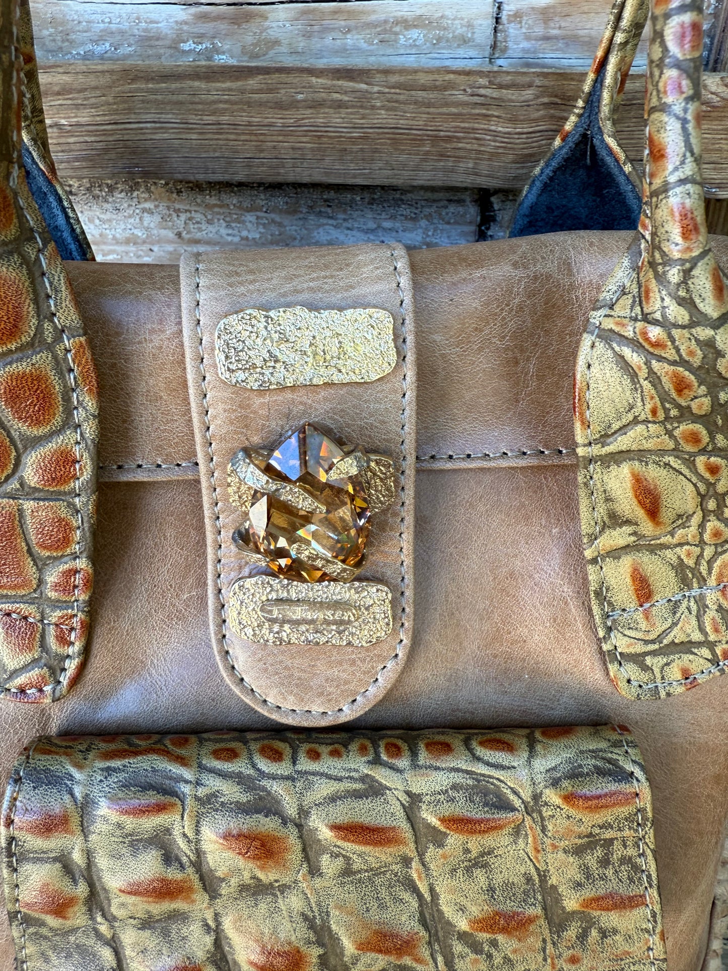 J. JANSEN Embellished Tote