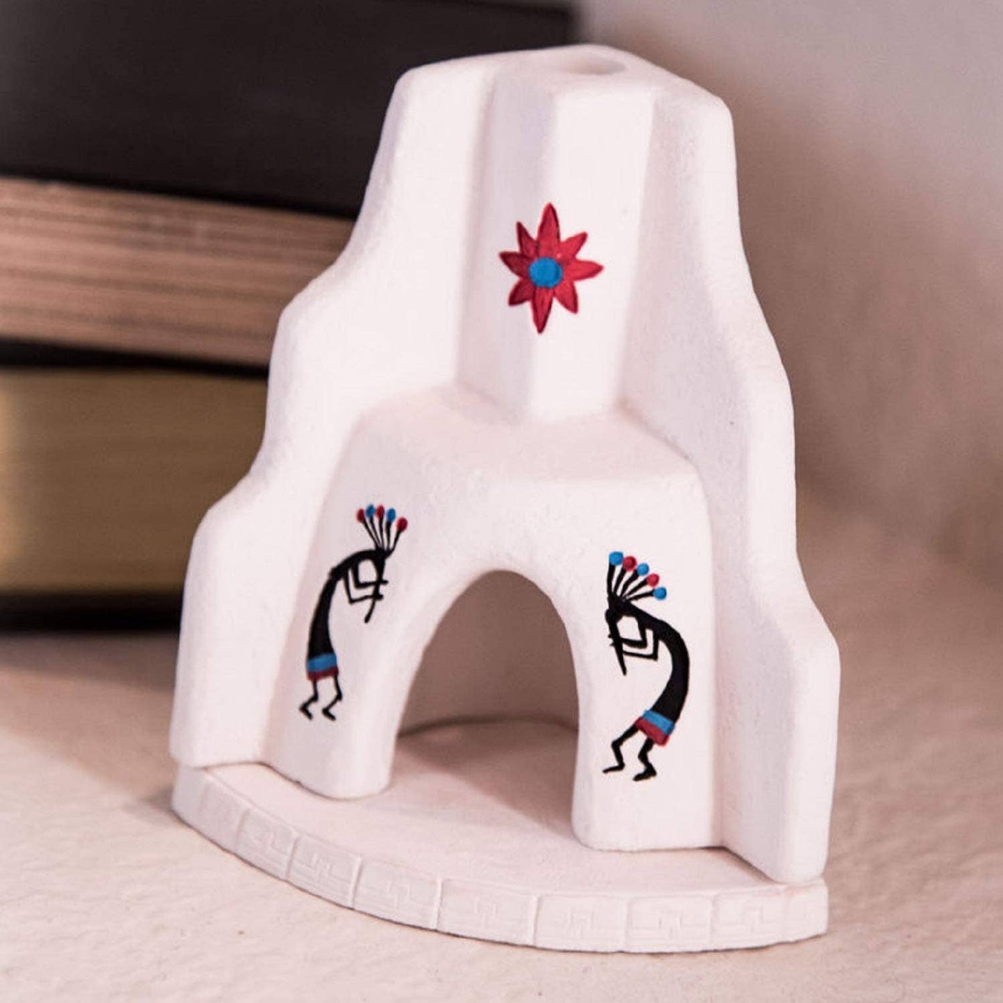 West - Wood Incense Burner SW Black Turq