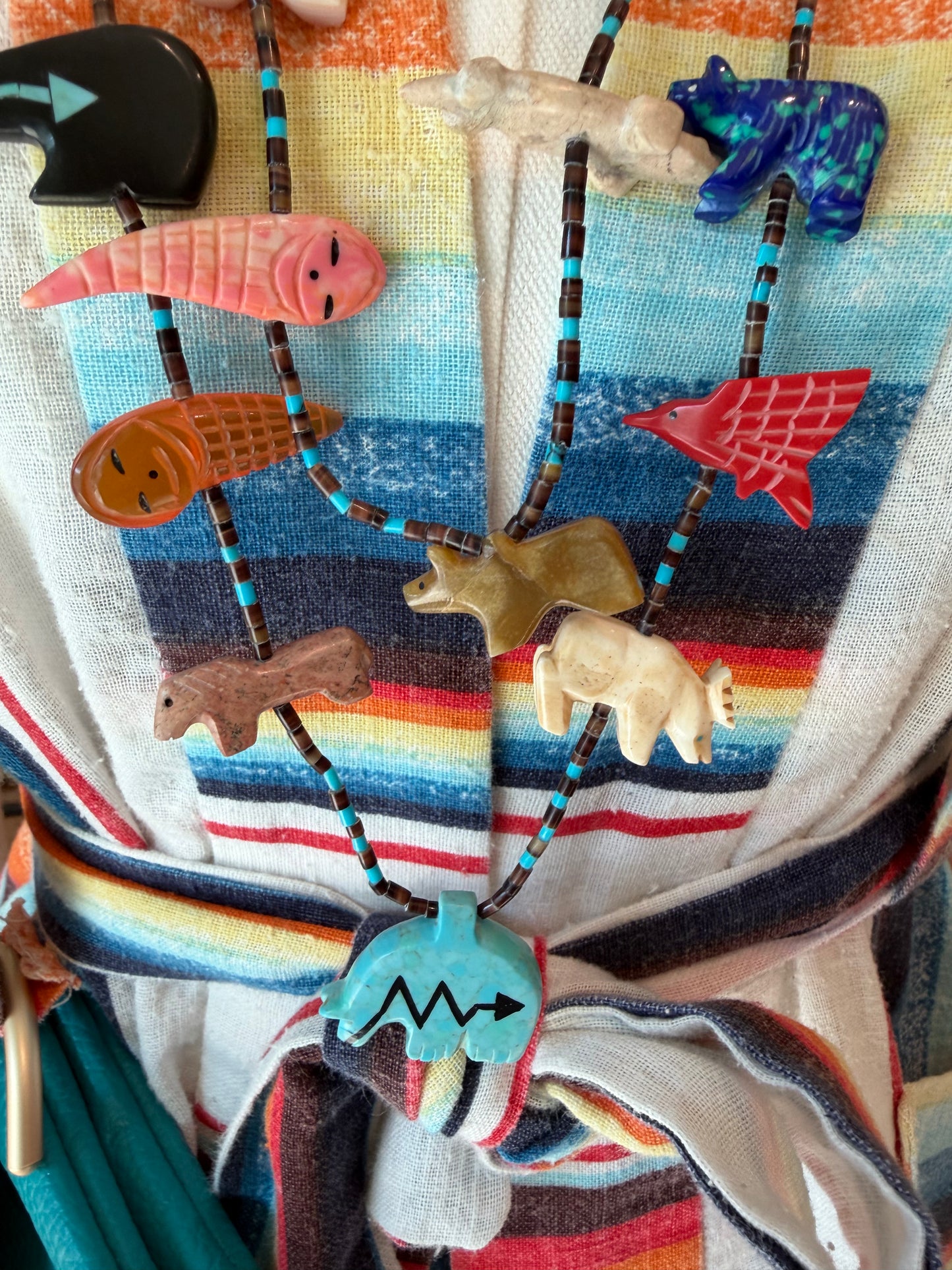 VINTAGE Native American Zuni-Style Necklace