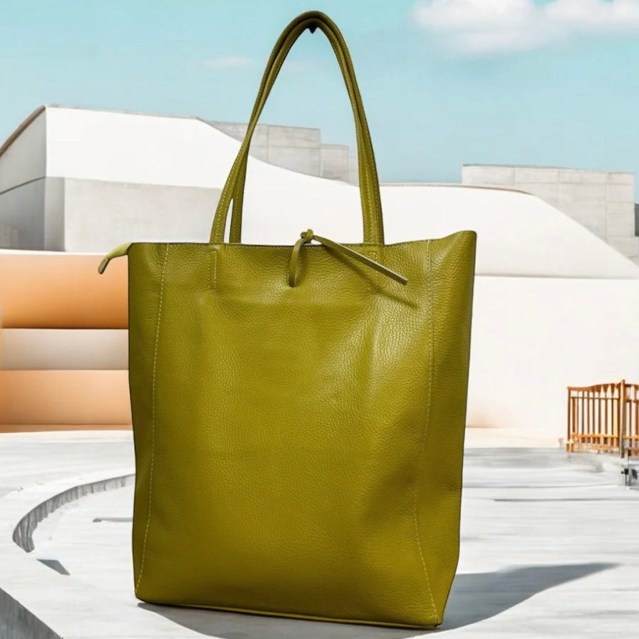 MINI TOTE PEBBLE CHARTREUSE