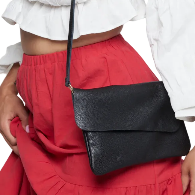 CROSSBODDY PEBBLE BAG BLACK