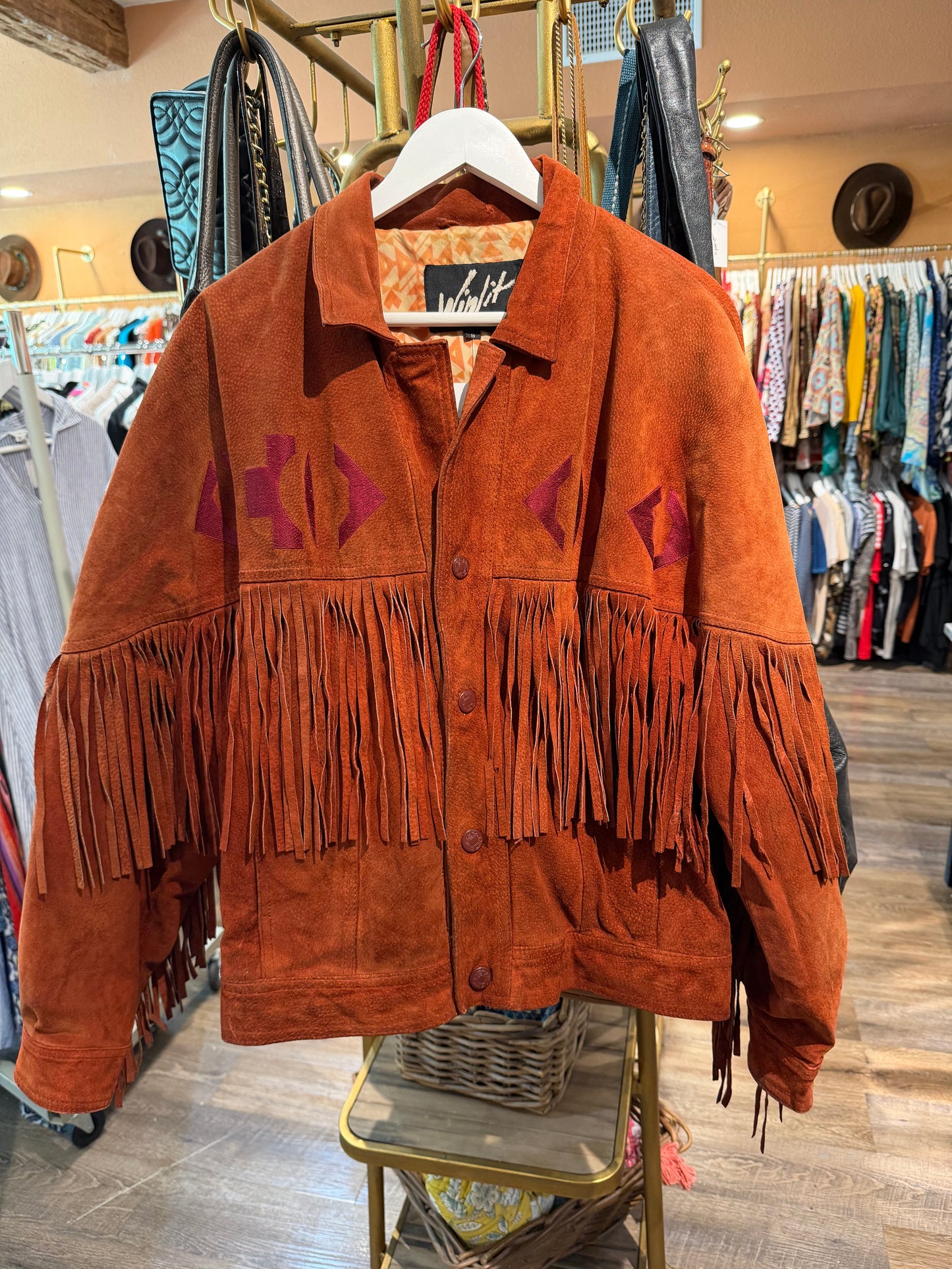 WINLIT Suede Finge Jacket VTG