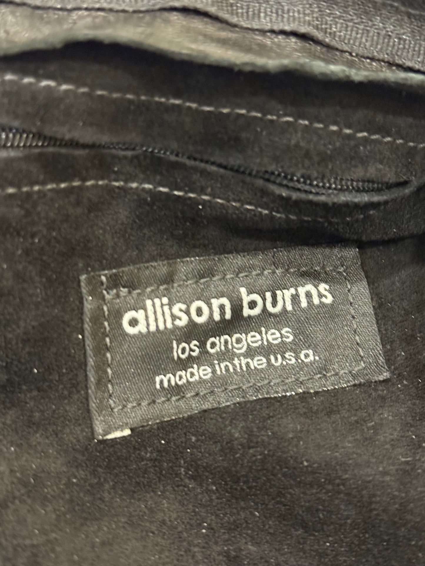 Black Bohemian Leather Bag by ALLISON BURNS