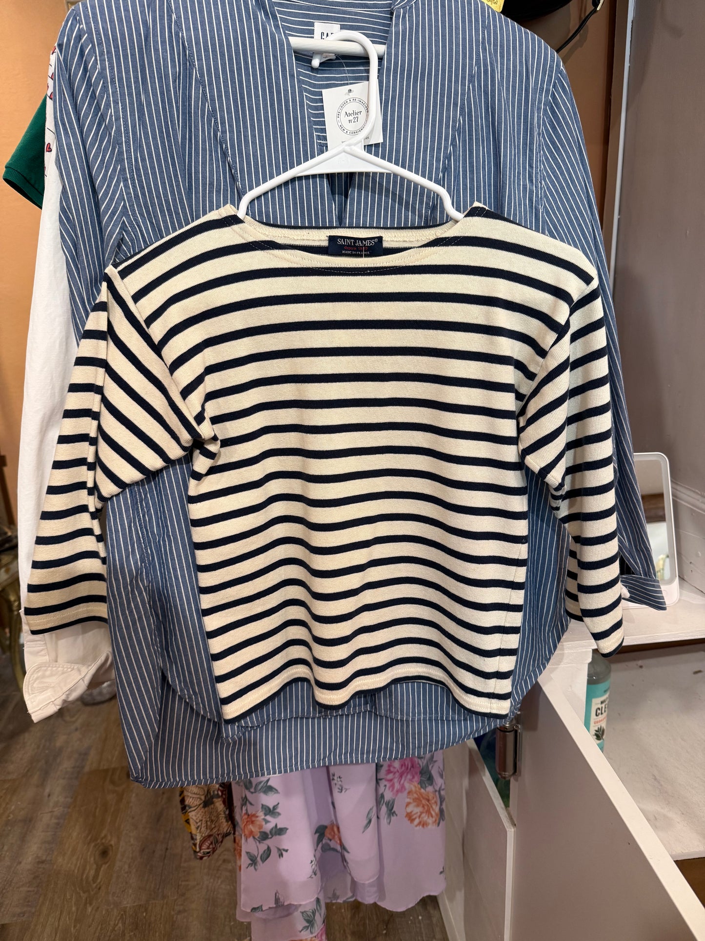 MADE IN FRANCE, St. James Striped Basque Shirt, XS
