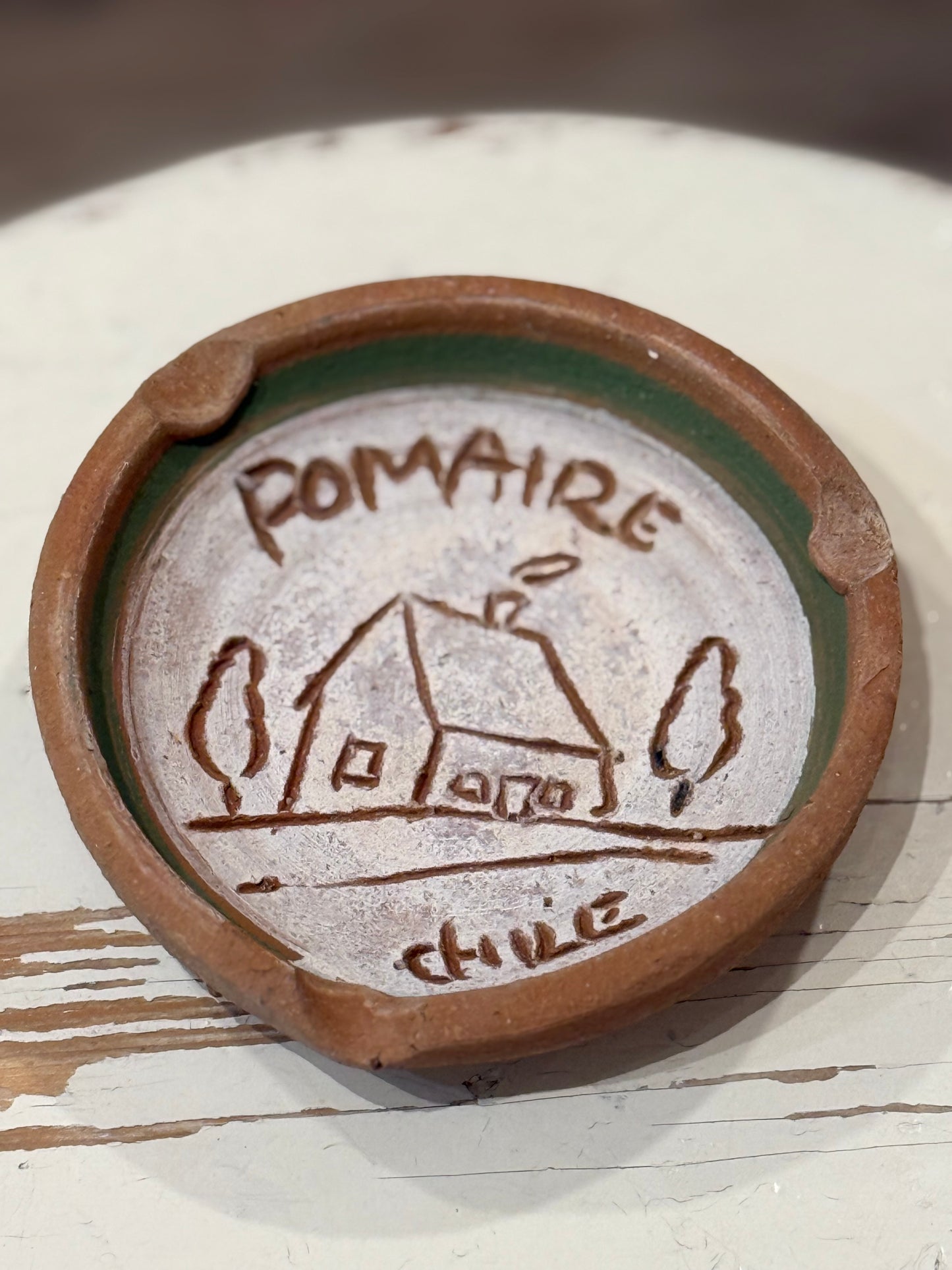 Vintage Handmade ASHTRAY from Pomaire, Chile