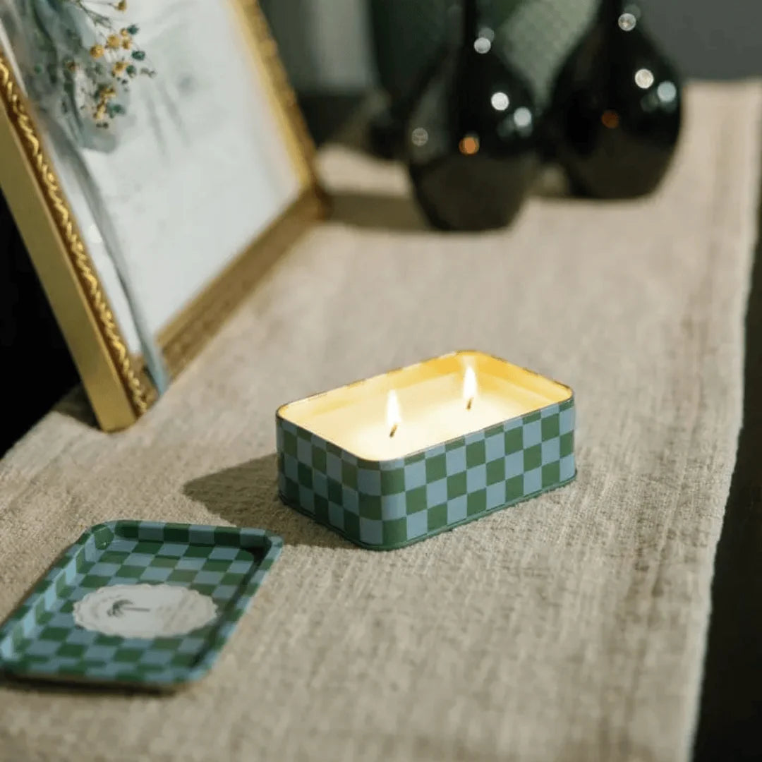 A DOPO Soy Tin Candle LUSH PALM
