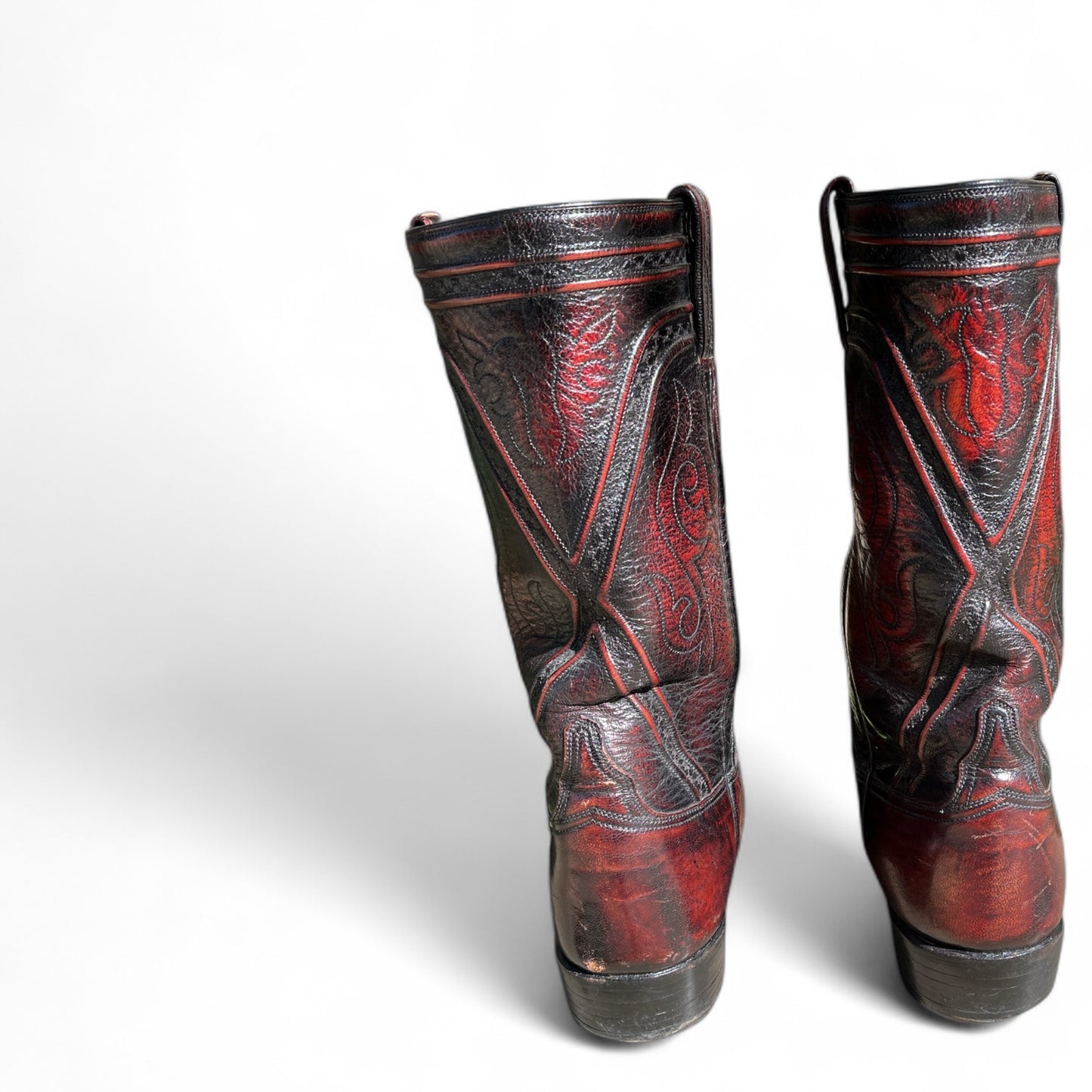Lucchese Western Boots, Men's Black Cherry, Size 11EE