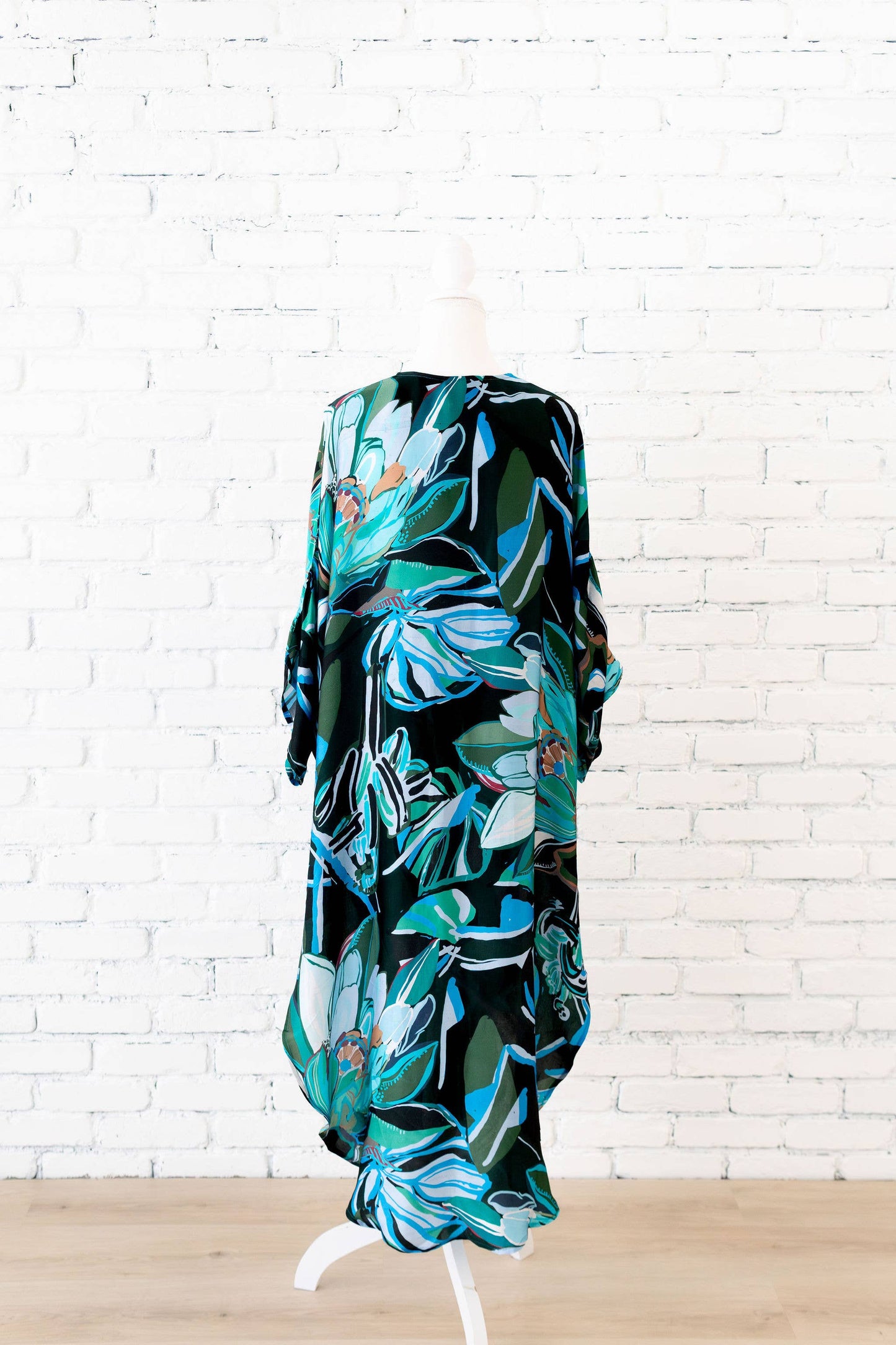 Painted Protea - Ocean Long Kimono
