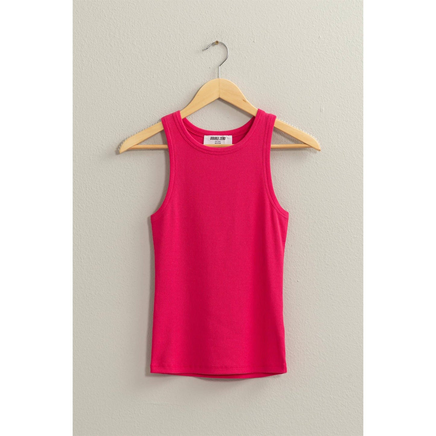 BAKED CLAY Ribbed Tank Top: BAKED CLAY