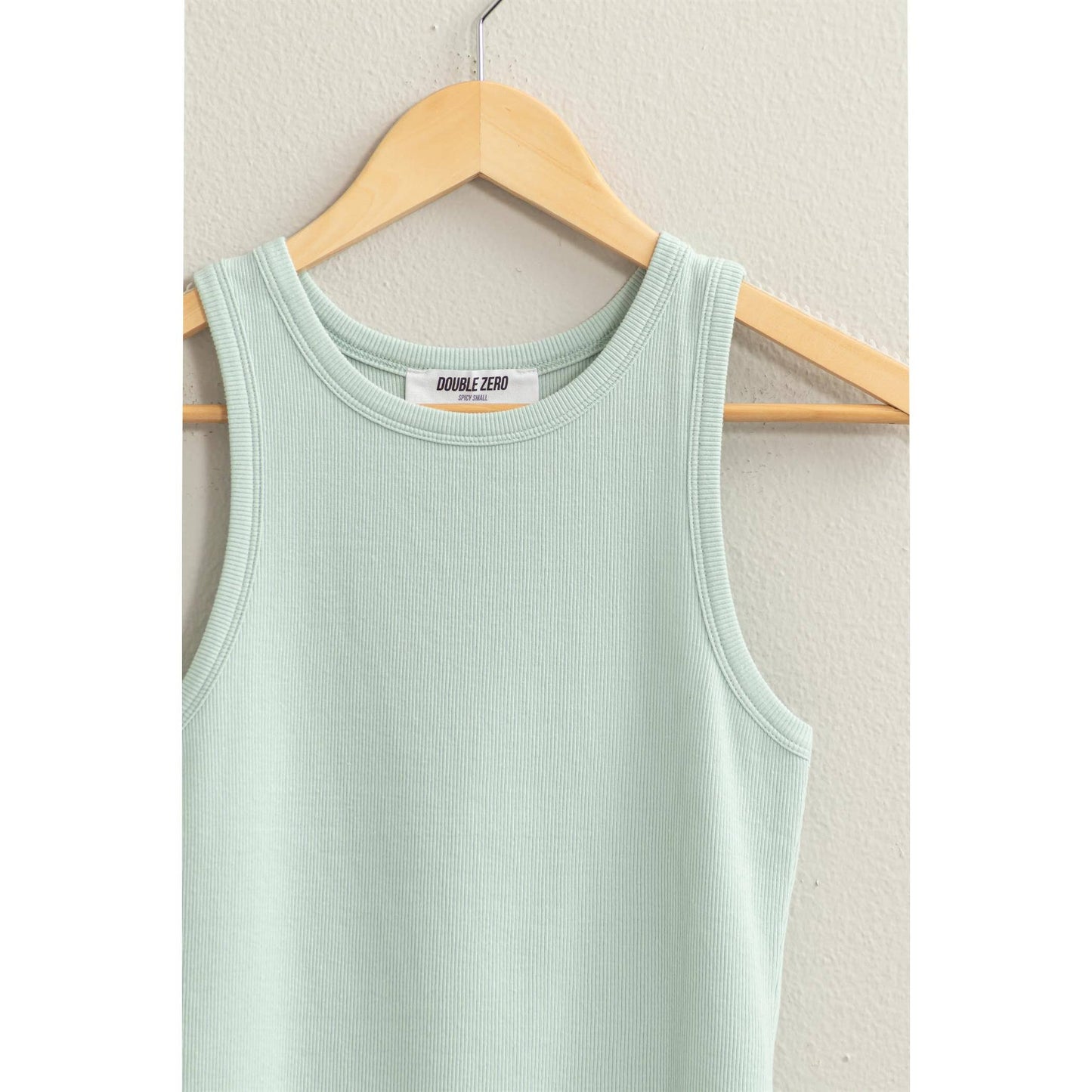 BAKED CLAY Ribbed Tank Top: BAKED CLAY