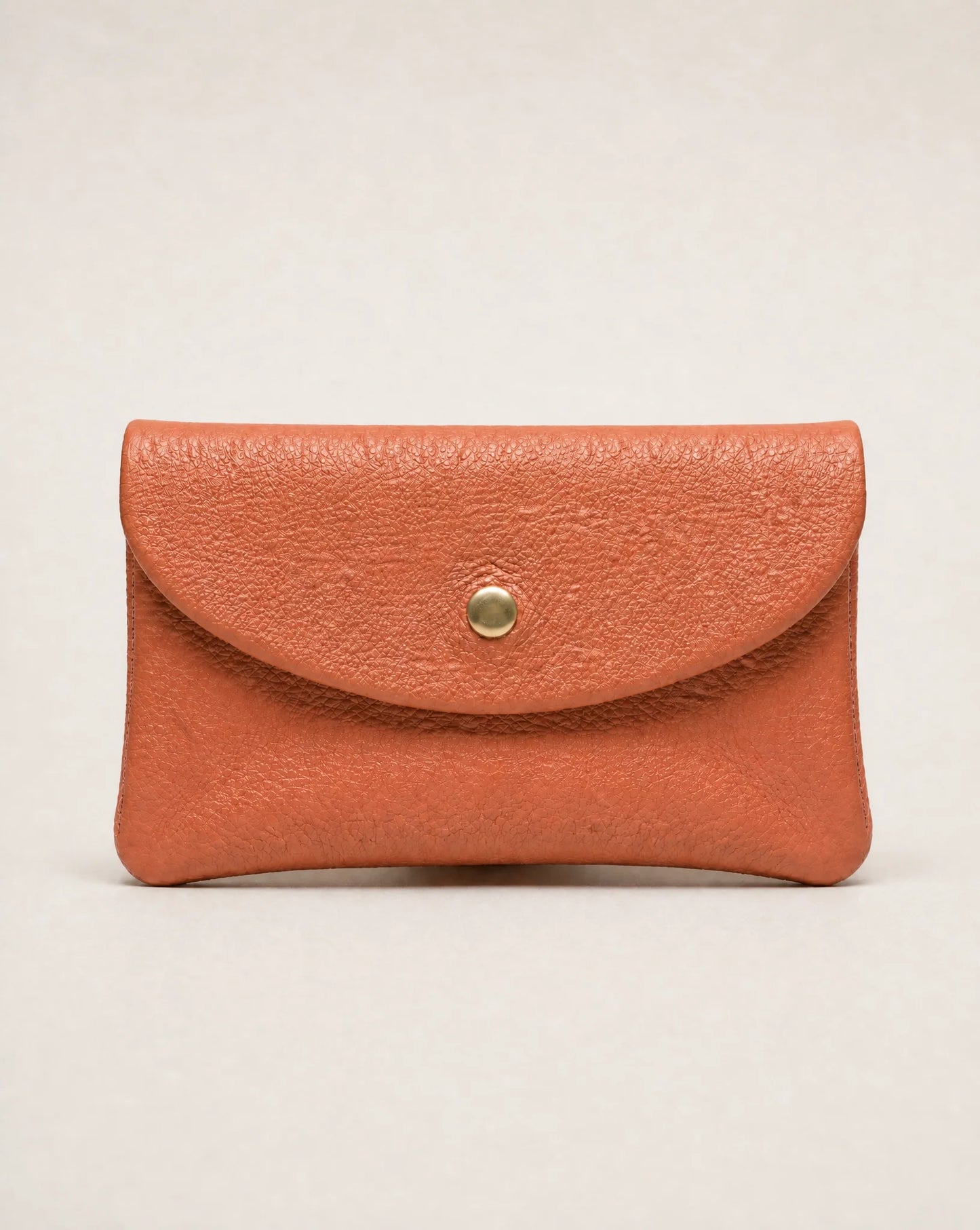 Leather CELL PHONE WALLET Papaya