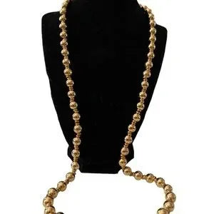Anne Klein Beautiful Gold Tone Vintage Beaded Necklace
