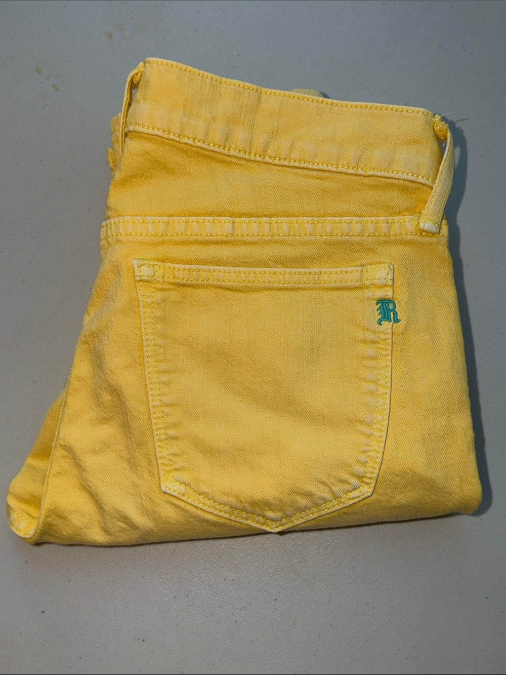 RUGBY RALPH LAUREN Bright Yellow Super Skinny Jeans | Collectible Designer Denim