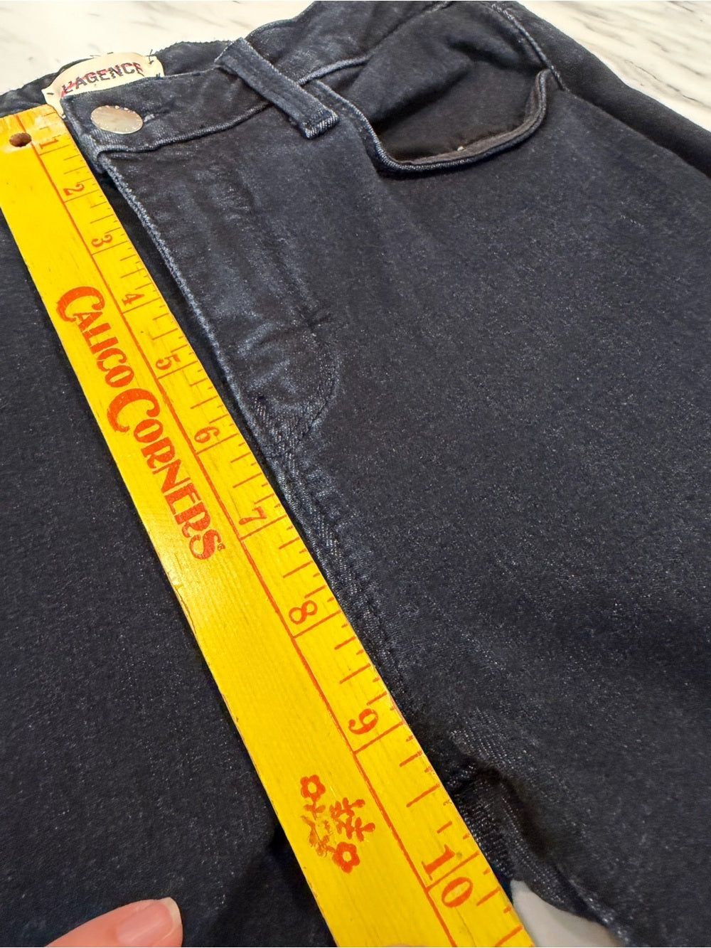 L'AGENCE Margot Black Cropped Skinny Jean 27