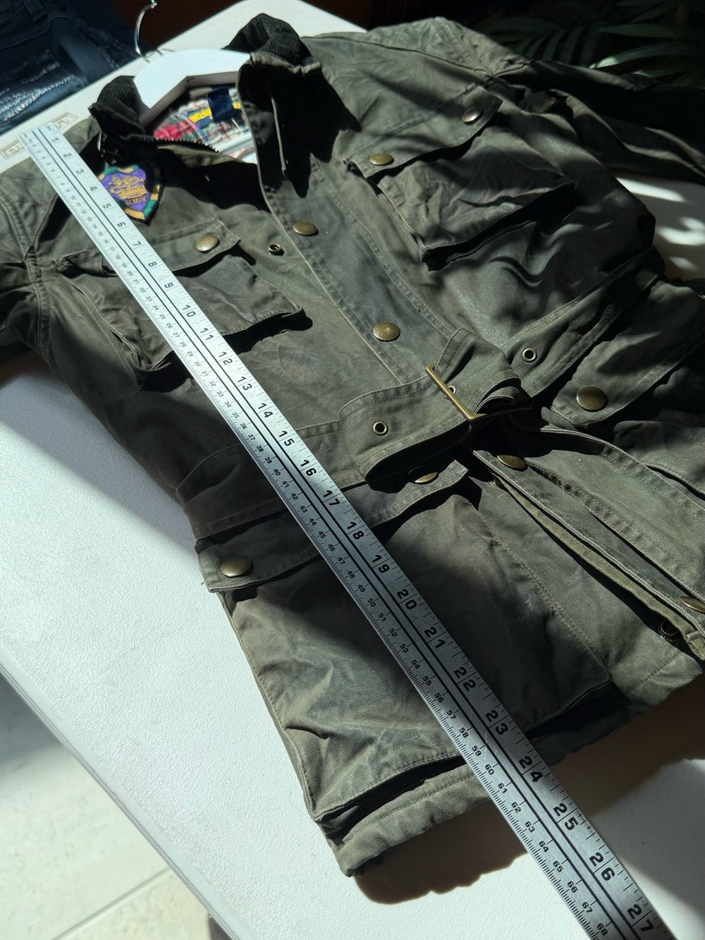 RALPH LAUREN RUGBY Olive Green Military Field Jacket with Belt S