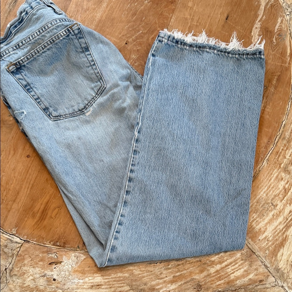 MASSIMO Denim Supply Logan Distressed Light Wash Denim, Men’s 34 x 32