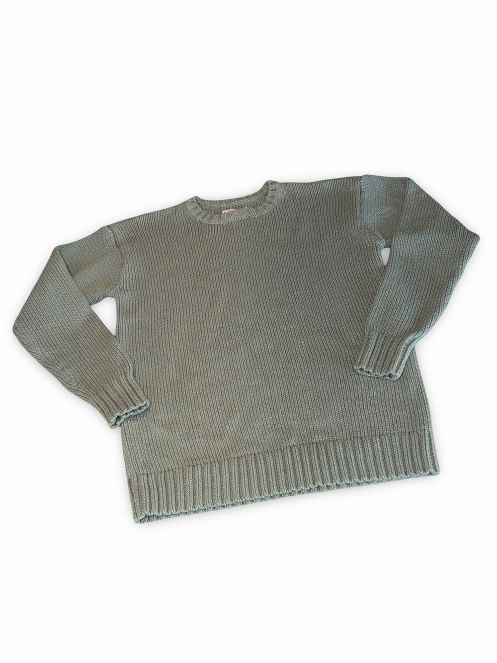 AEROPOSTALE Sage Green Crewneck Sweater Soft Knit Seafoam Pullover Women’s M