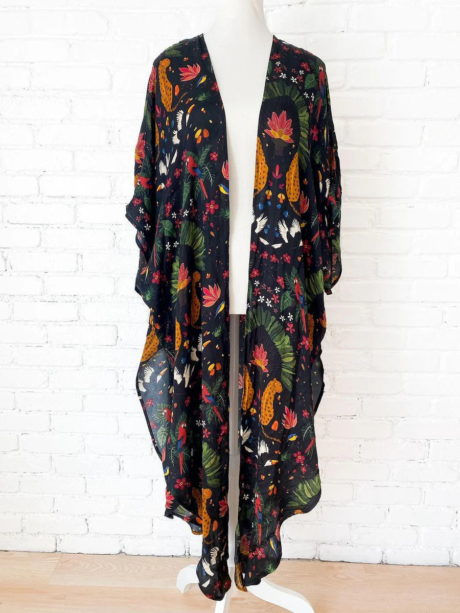 W&W Wild & Free Long Kimono, OS