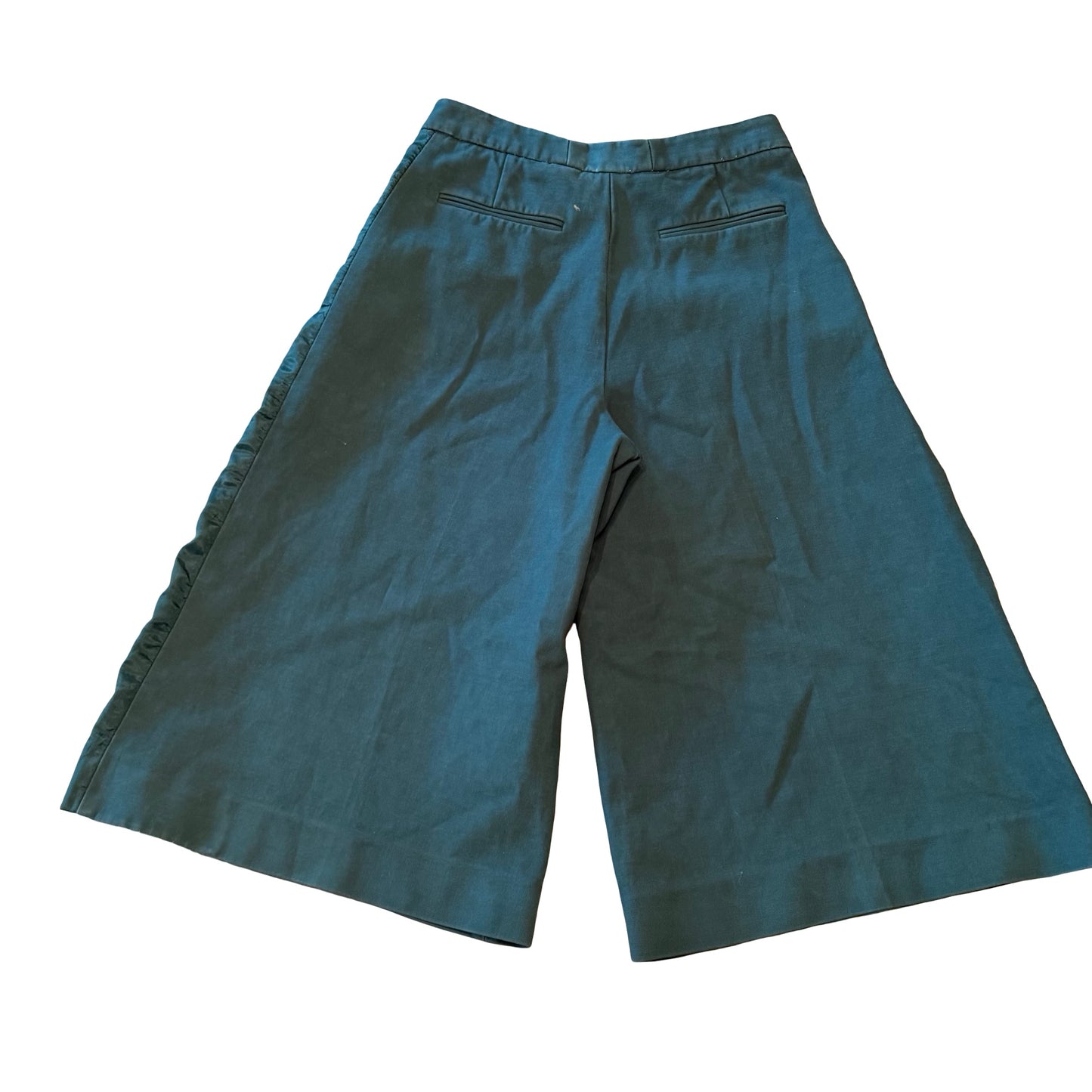 Stella McCartney Dark Green Twill Culottes – Made in Italy, XS
