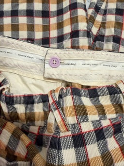 ANTHROPOLOGIE Plaid Pants, Size 2