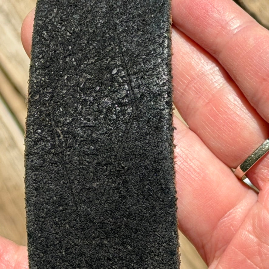 FRED SEGAL Vintage Black Leather Belt