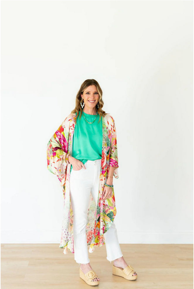 W&W Jaipur Long Kimono, OS