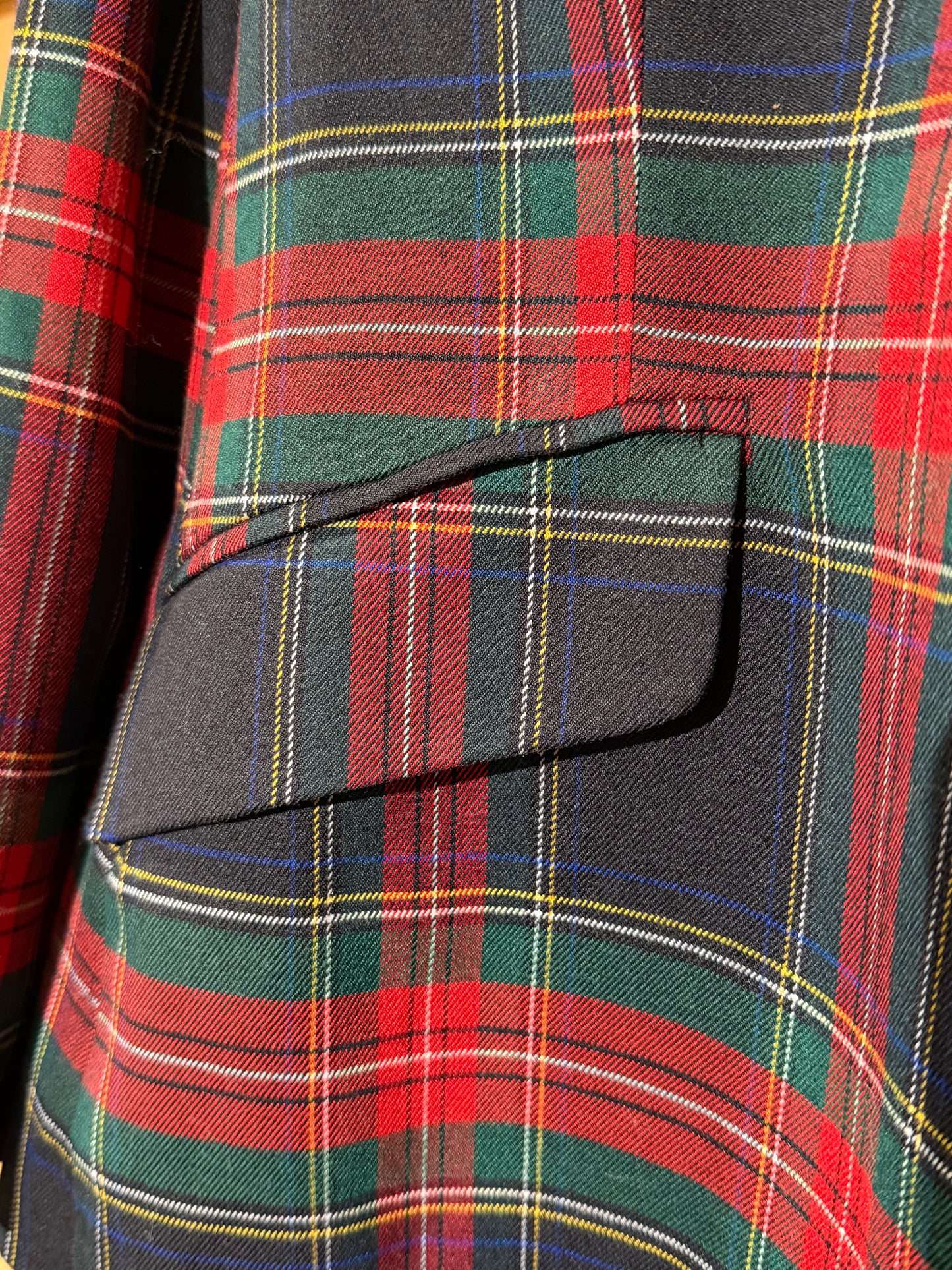 RALPH LAUREN Plaid Jacket, Tartan Print, Size 14