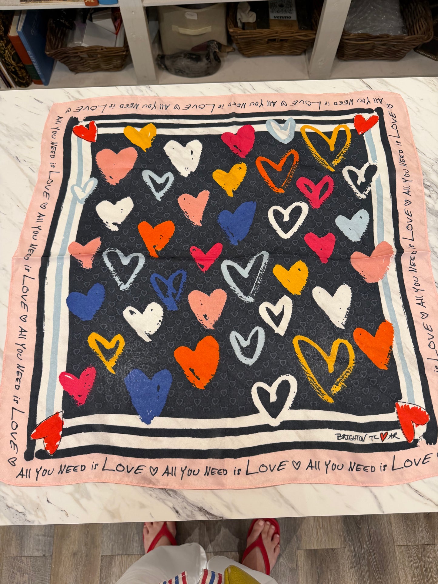 BRIGHTON - All You Need is LOVE Scarf