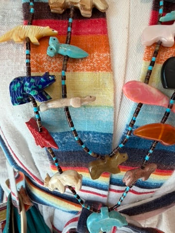 VINTAGE Native American Zuni-Style Necklace