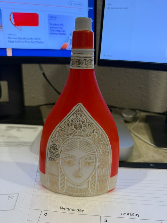 VINTAGE Russian Lomonosov Porcelain Decanter