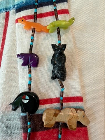 VINTAGE Native American Zuni-Style Necklace