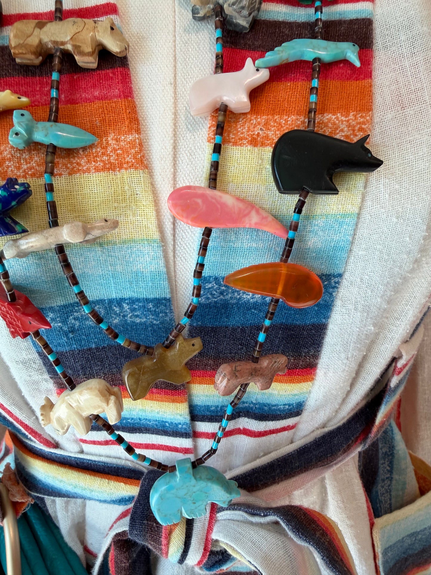 VINTAGE Native American Zuni-Style Necklace