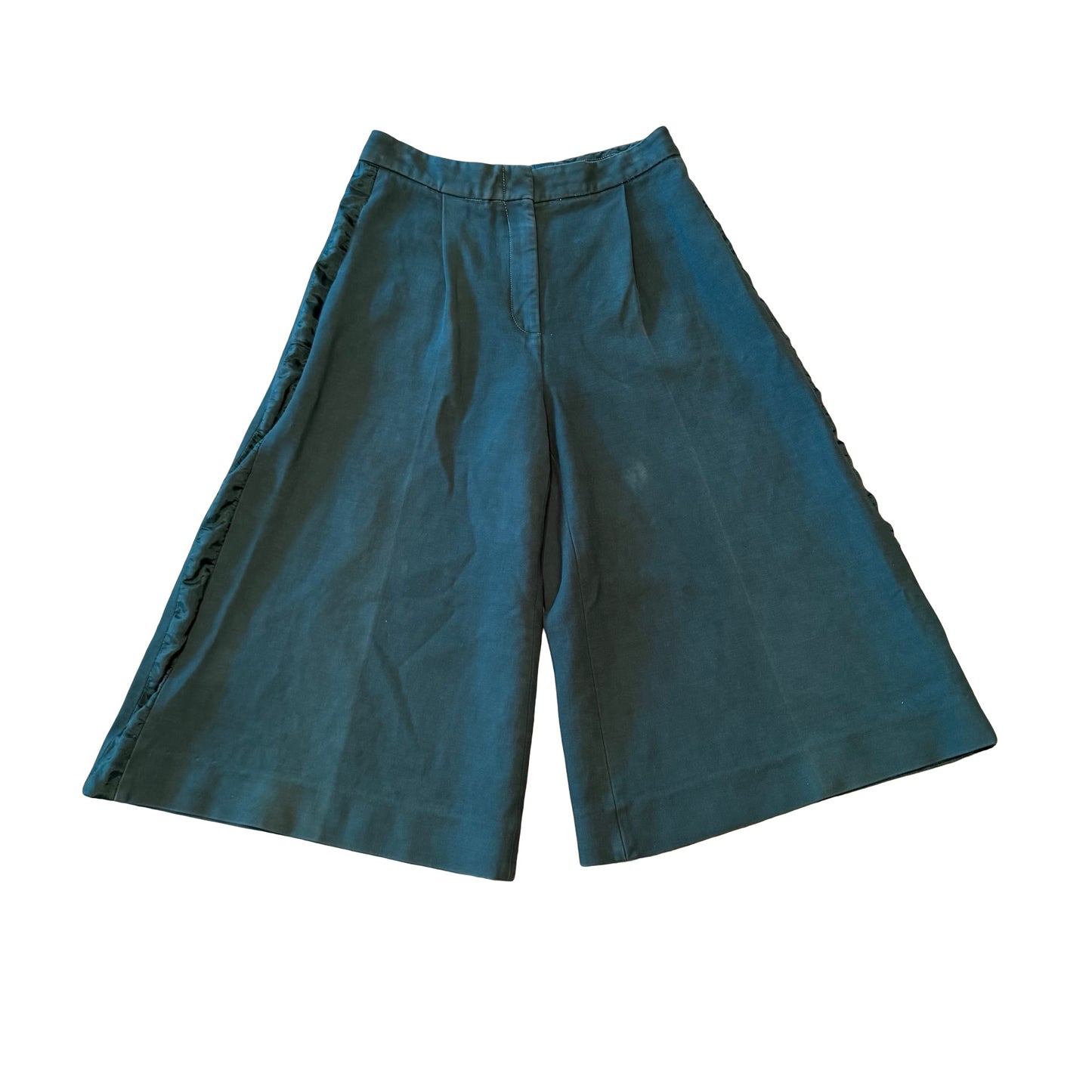 Stella McCartney Dark Green Twill Culottes – Made in Italy, XS