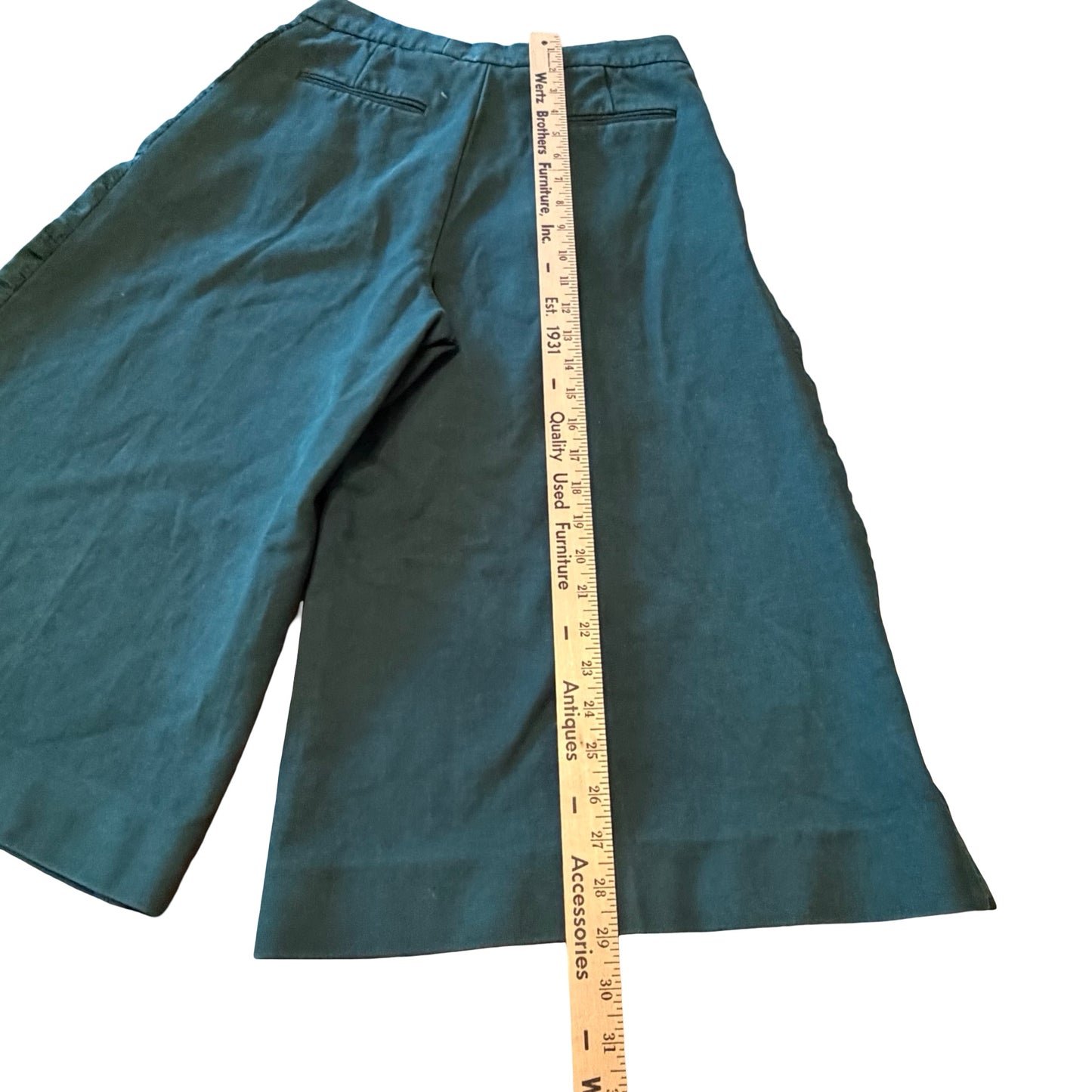 Stella McCartney Dark Green Twill Culottes – Made in Italy, XS