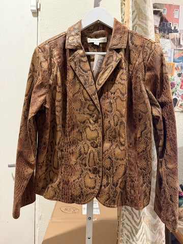 BAMBOO TRADERS Faux Snakeskin Jacket