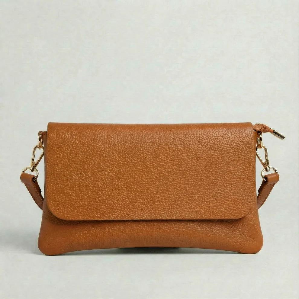 CROSSBODDY PEBBLE BAG CARAMEL