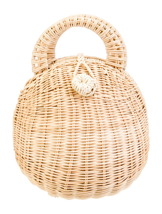 CULT GAIA Millie Rattan Bag