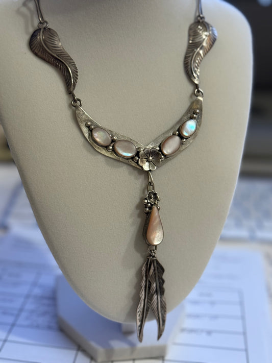 VINTAGE Navajo Silver Necklace