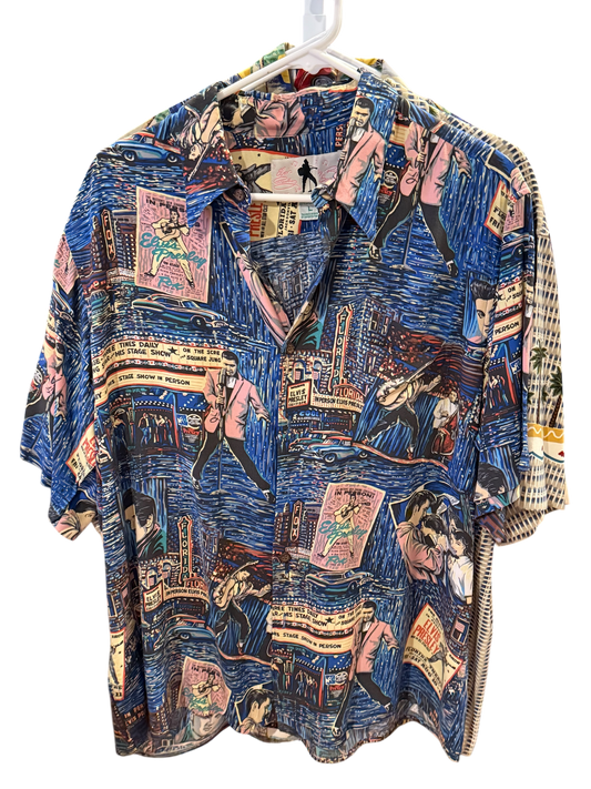 REYN SPOONER ELVIS SHIRT, Vintage Collectible, L