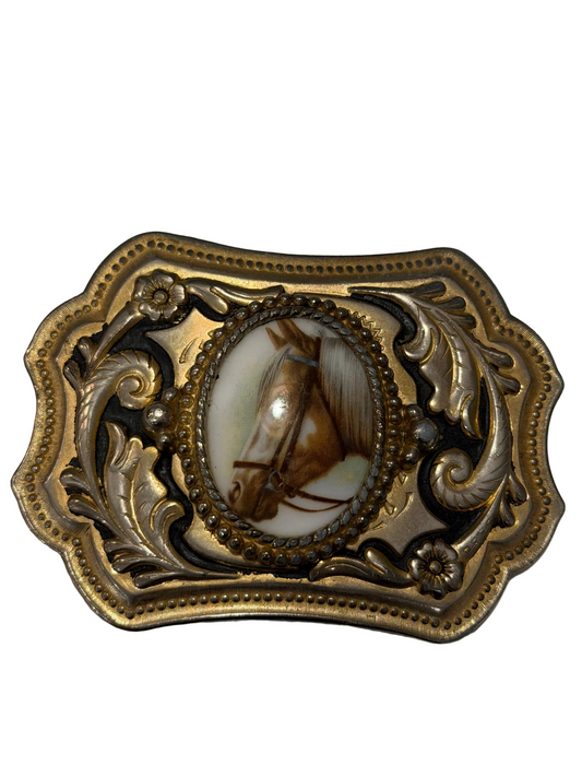 BELT BUCKLE Horses