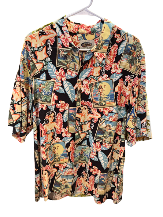 REYN SPOONER	HAWAIIAN GIRL SHIRT