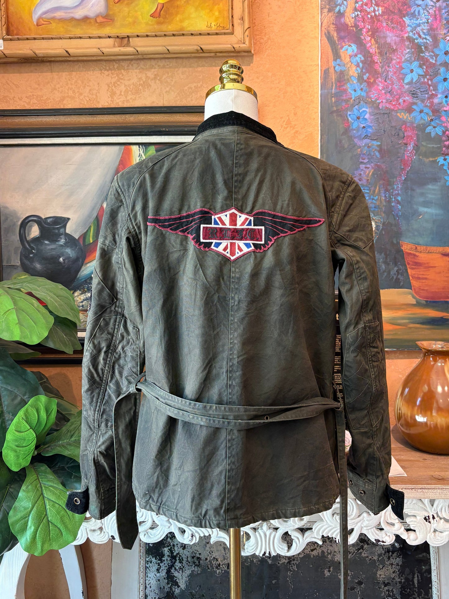 Ralph Lauren RUGBY Moto Military Wax Jacket