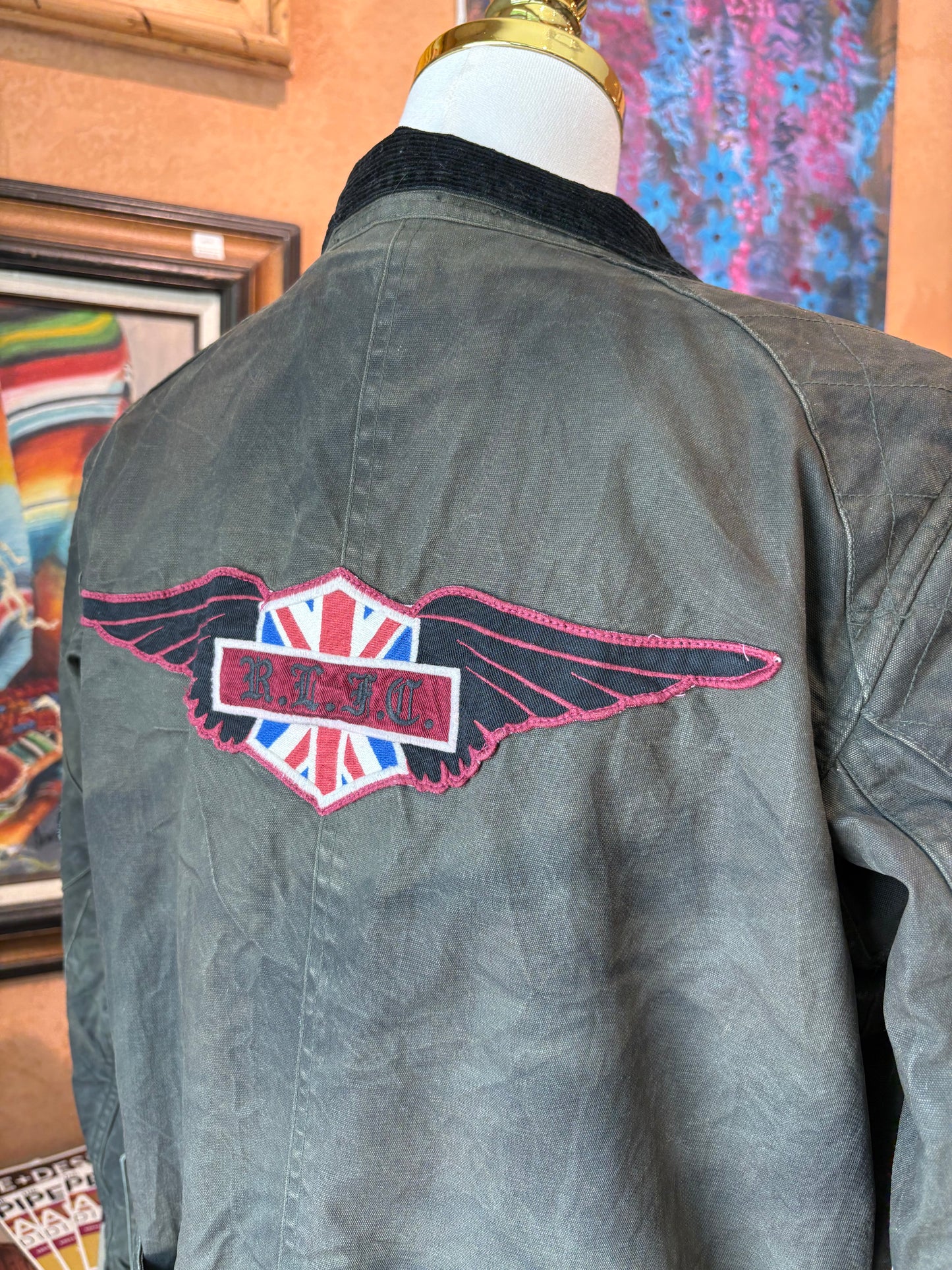 Ralph Lauren RUGBY Moto Military Wax Jacket