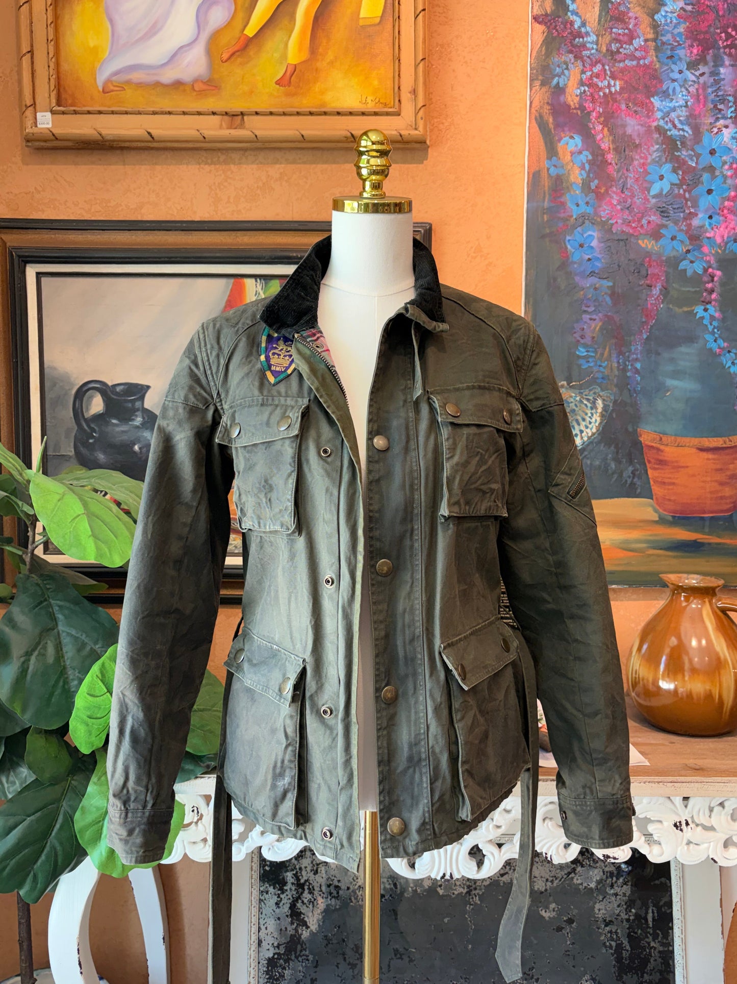 Ralph Lauren RUGBY Moto Military Wax Jacket
