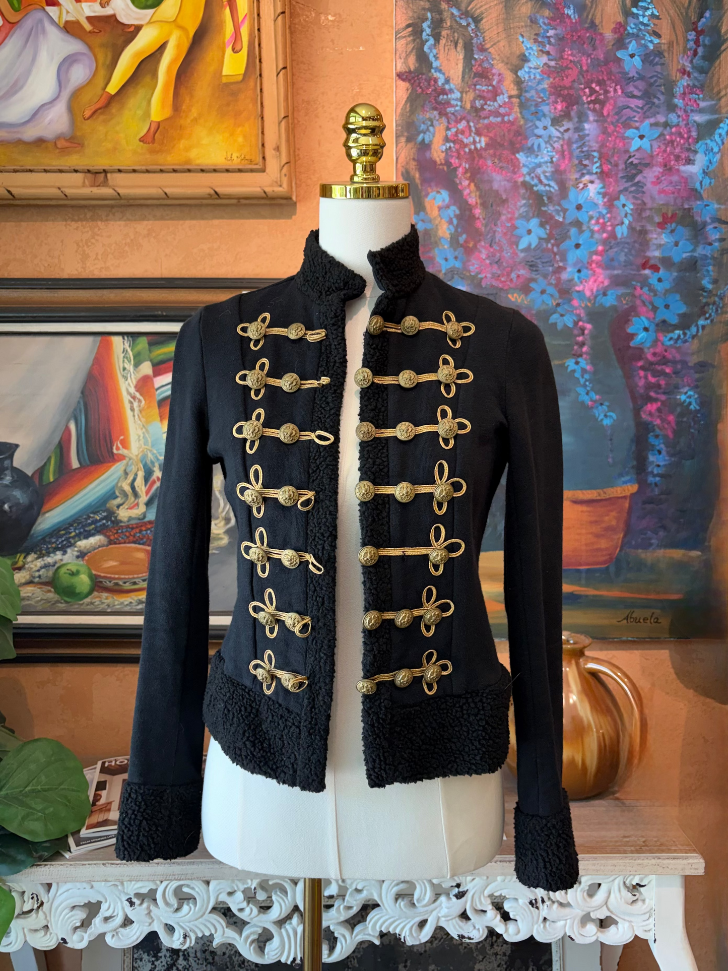 Denim & Supply Ralph Lauren Military Band Jacket | Balmain Inspired